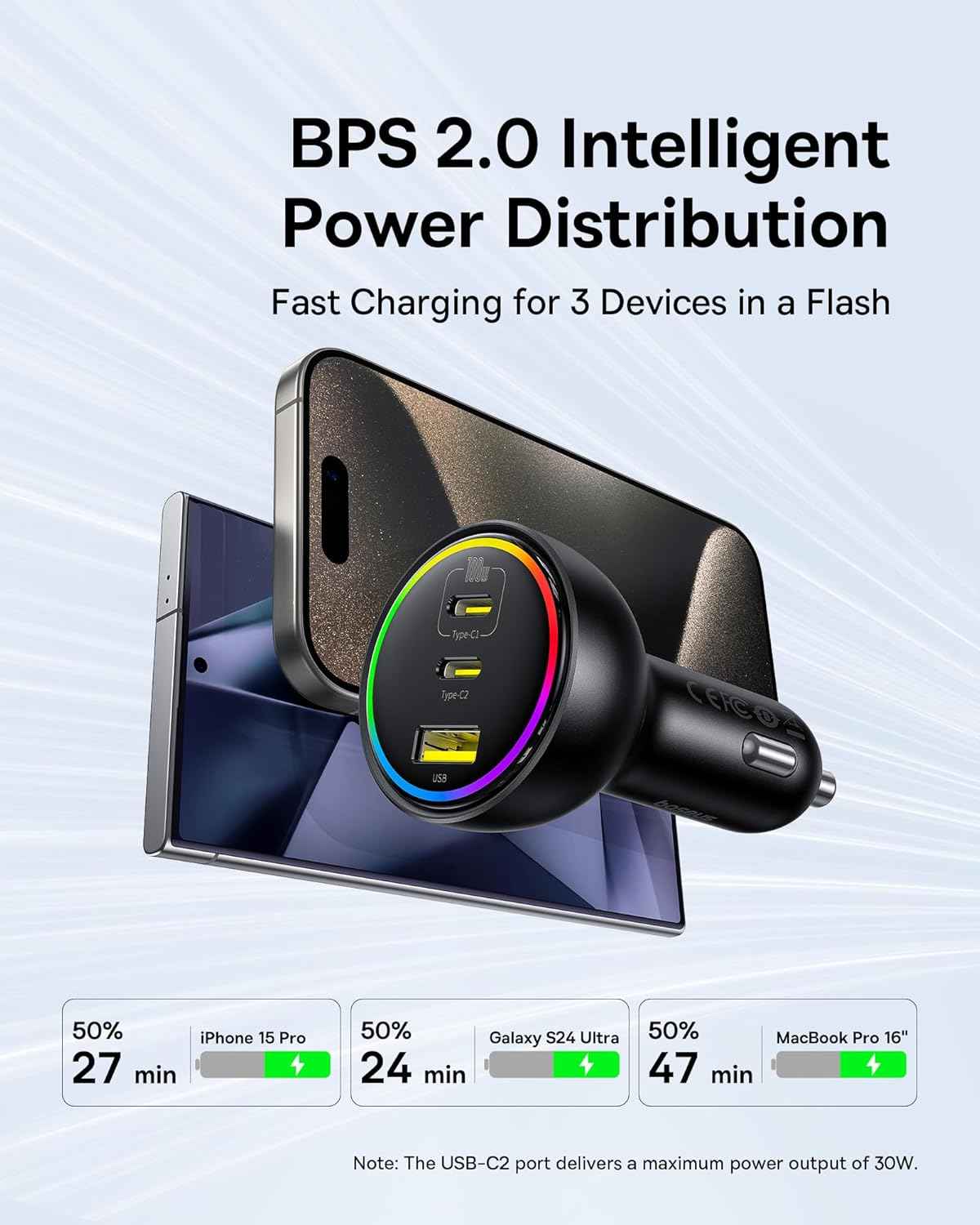 Cargador para automóvil Baseus BSCC-ZX-CCL