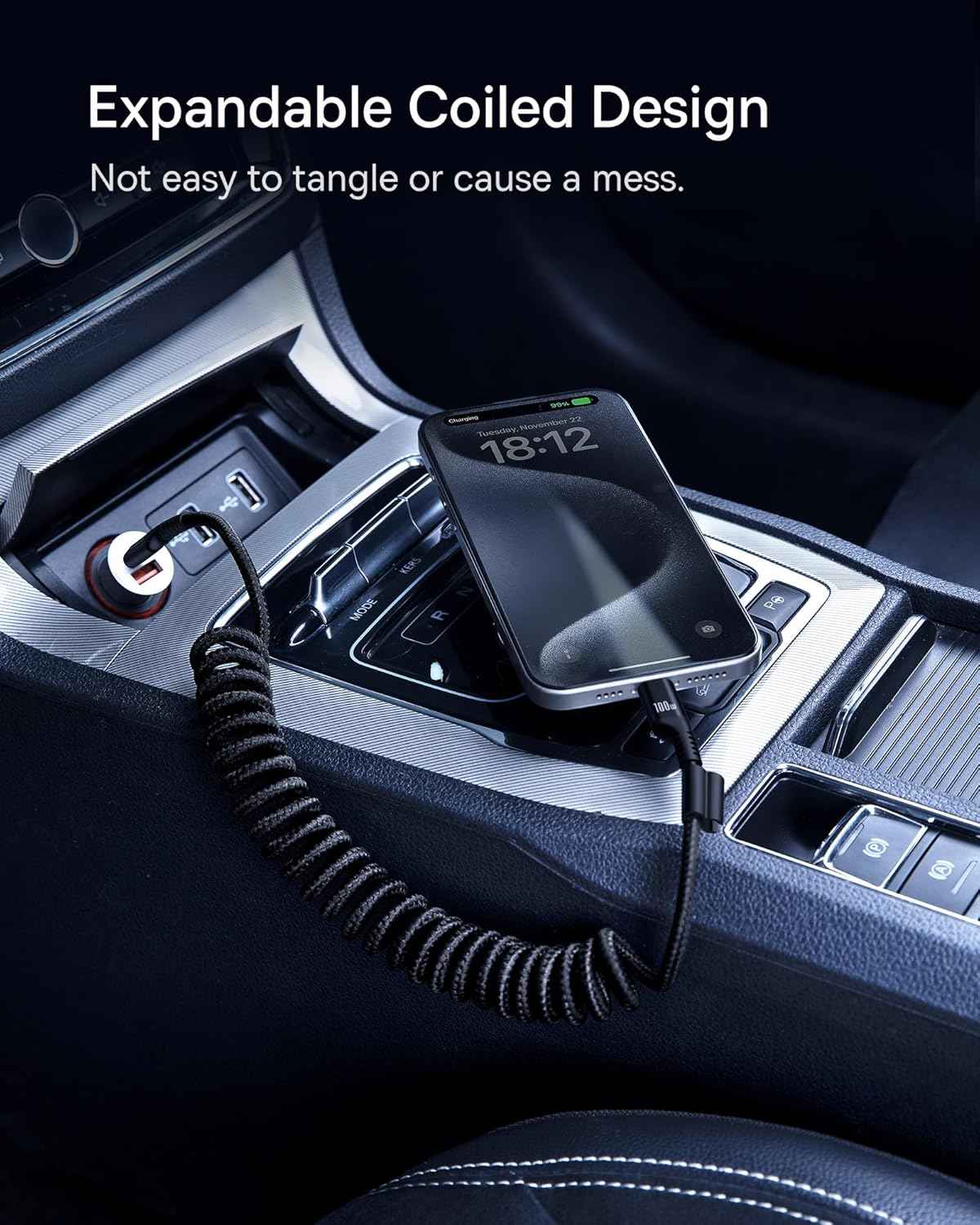 Cable retráctil de carga rápida Baseus CB000091