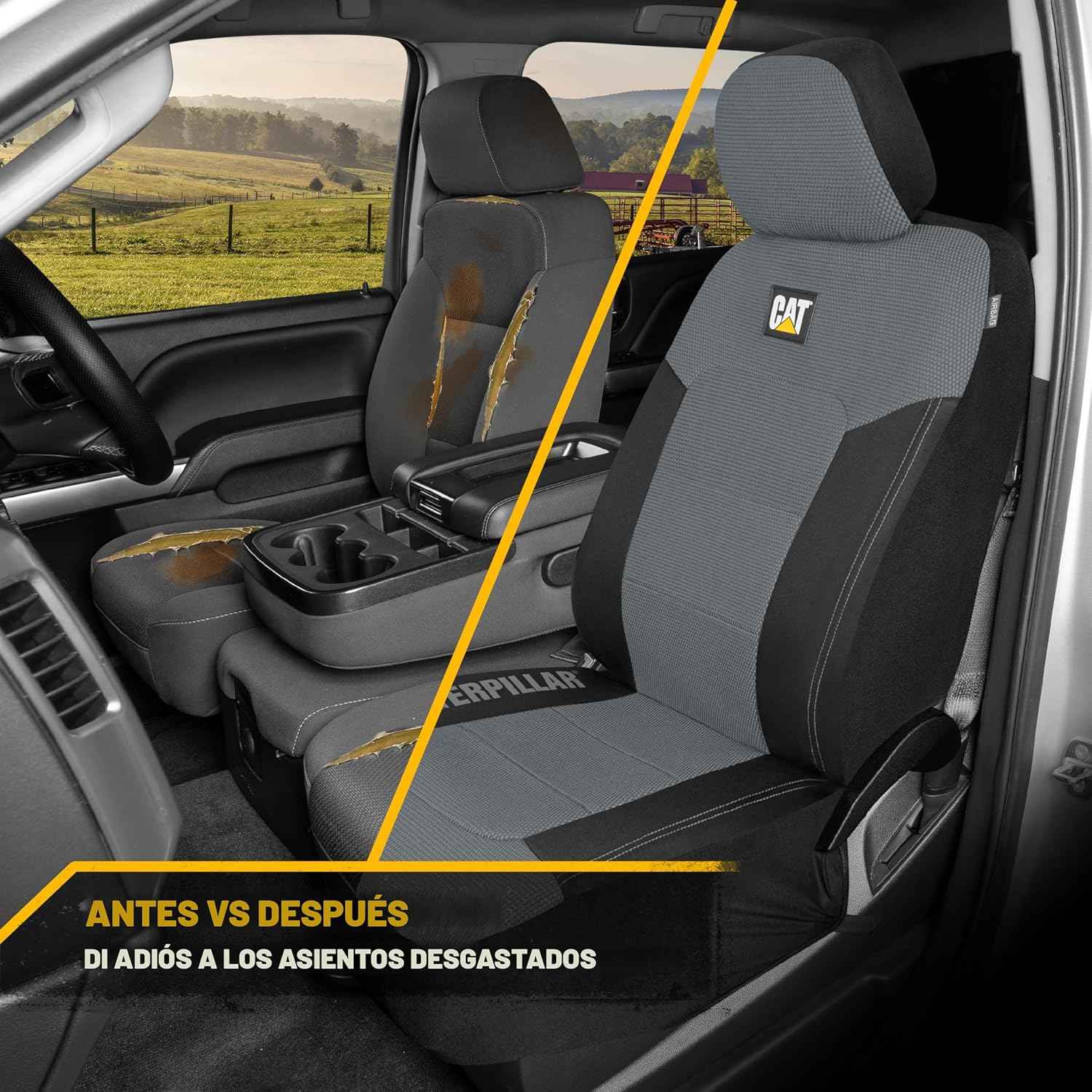 Fundas para asientos delanteros Trucks Caterpillar Mesflex