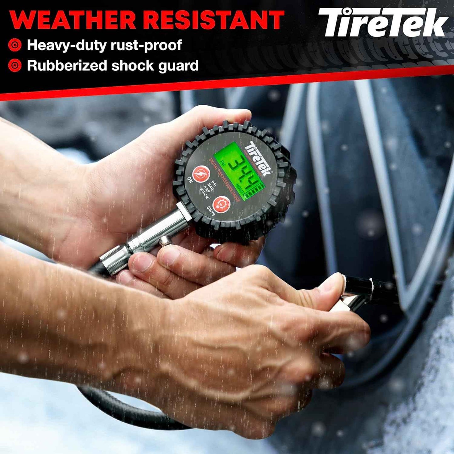 Medidor digital para presión de aire en neumáticos Tiretek ON0587