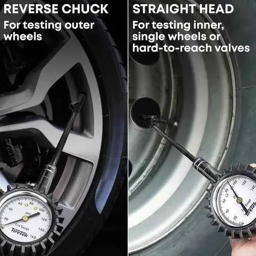 Medidor para presión de aire en neumáticos Tiretek Truck 160PSI