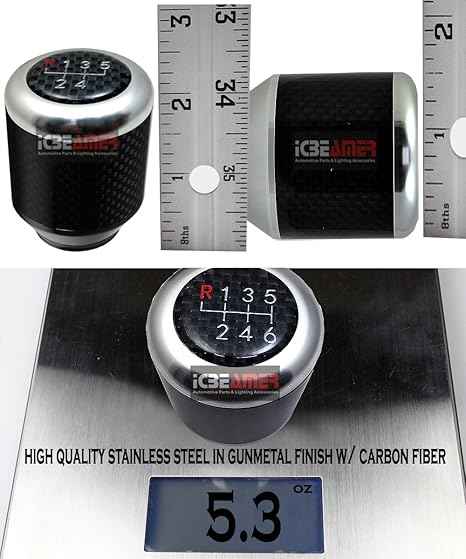 Perilla para palanca de cambios manual Carbon Fiber