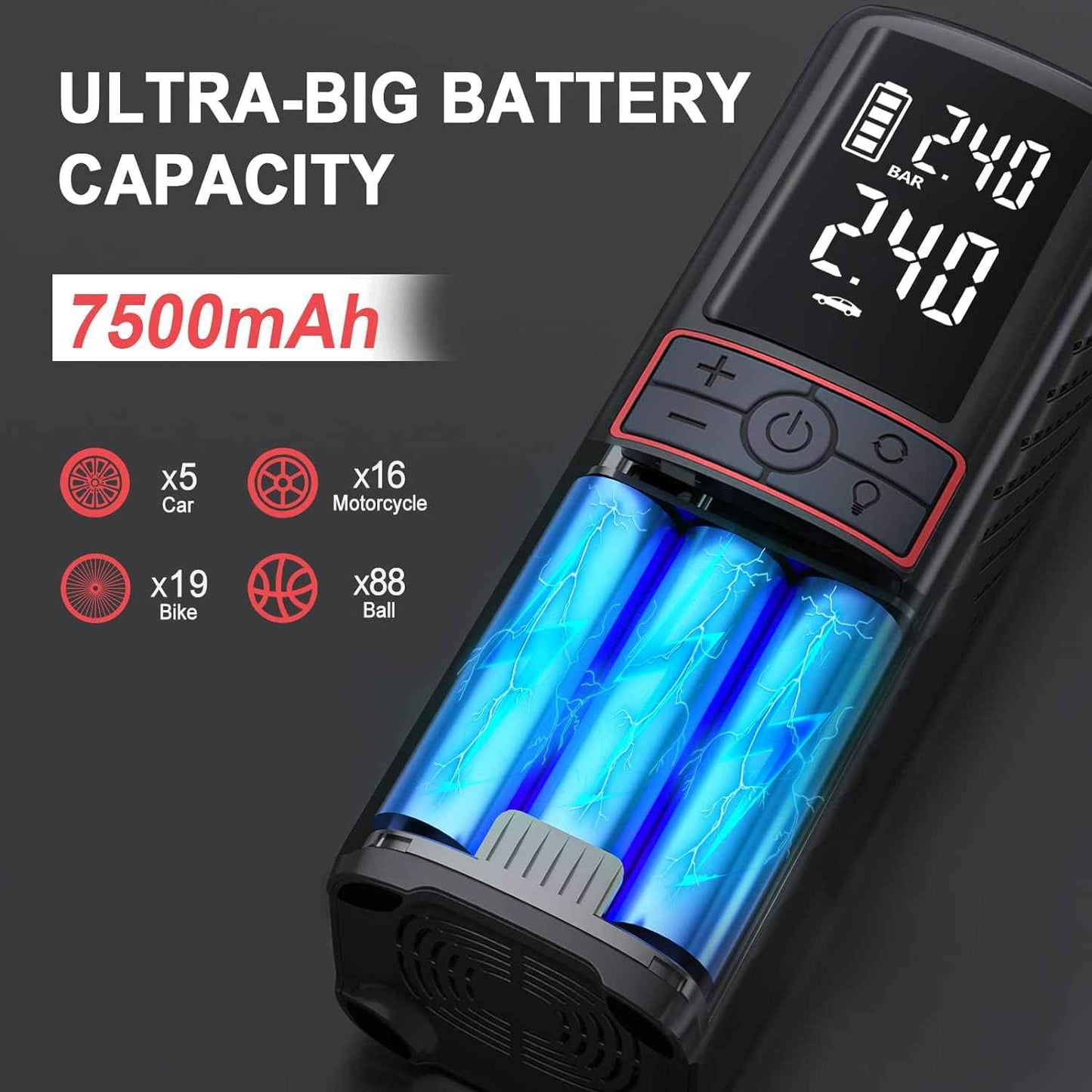 Inflador Inalámbrico Gooloo GT160