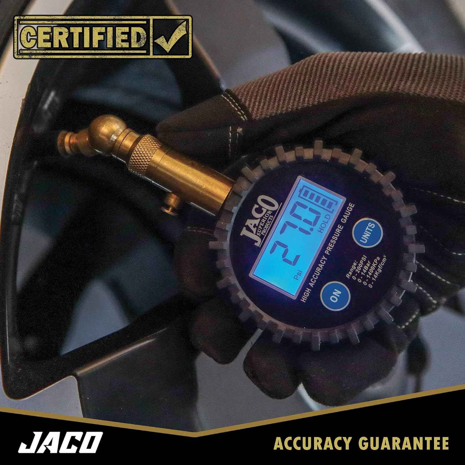 Medidor digital para presión de aire en neumáticos Jaco JSP-036