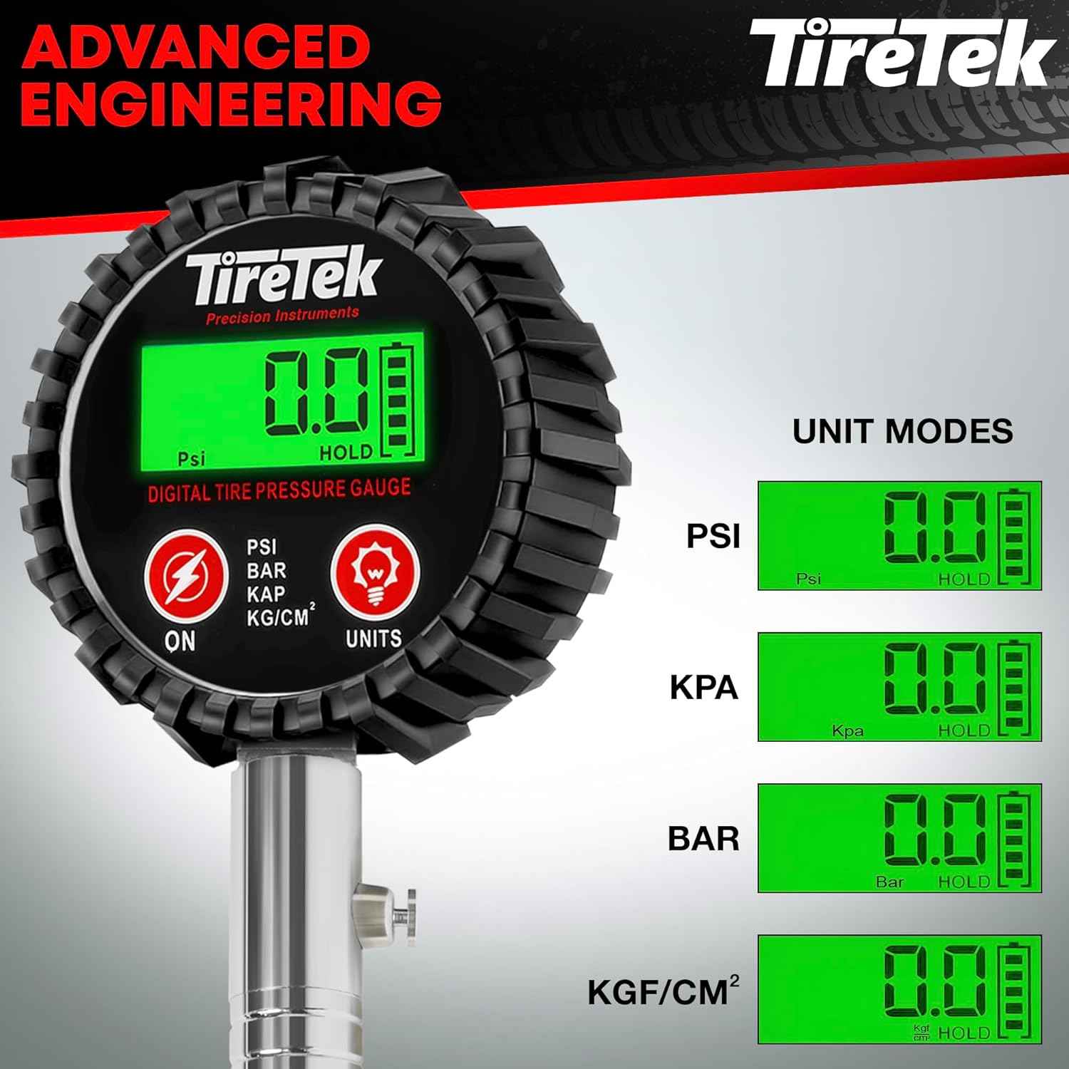 Medidor digital para presión de aire en neumáticos Tiretek ON0587