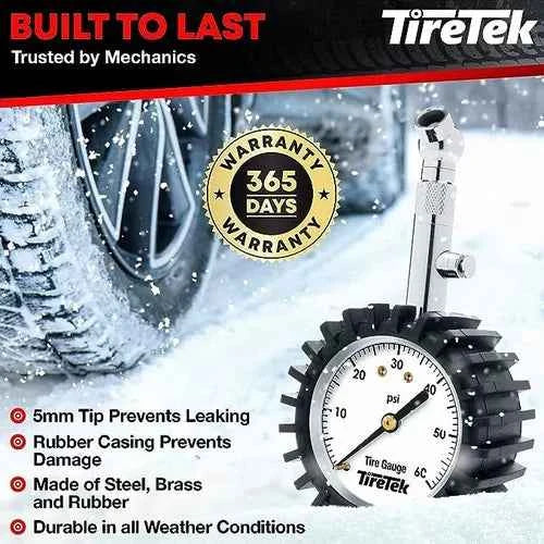 Medidor para presión de aire en neumáticos Tiretek 60PSI